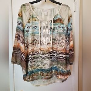 Women's 3/4 length sleeve blouse